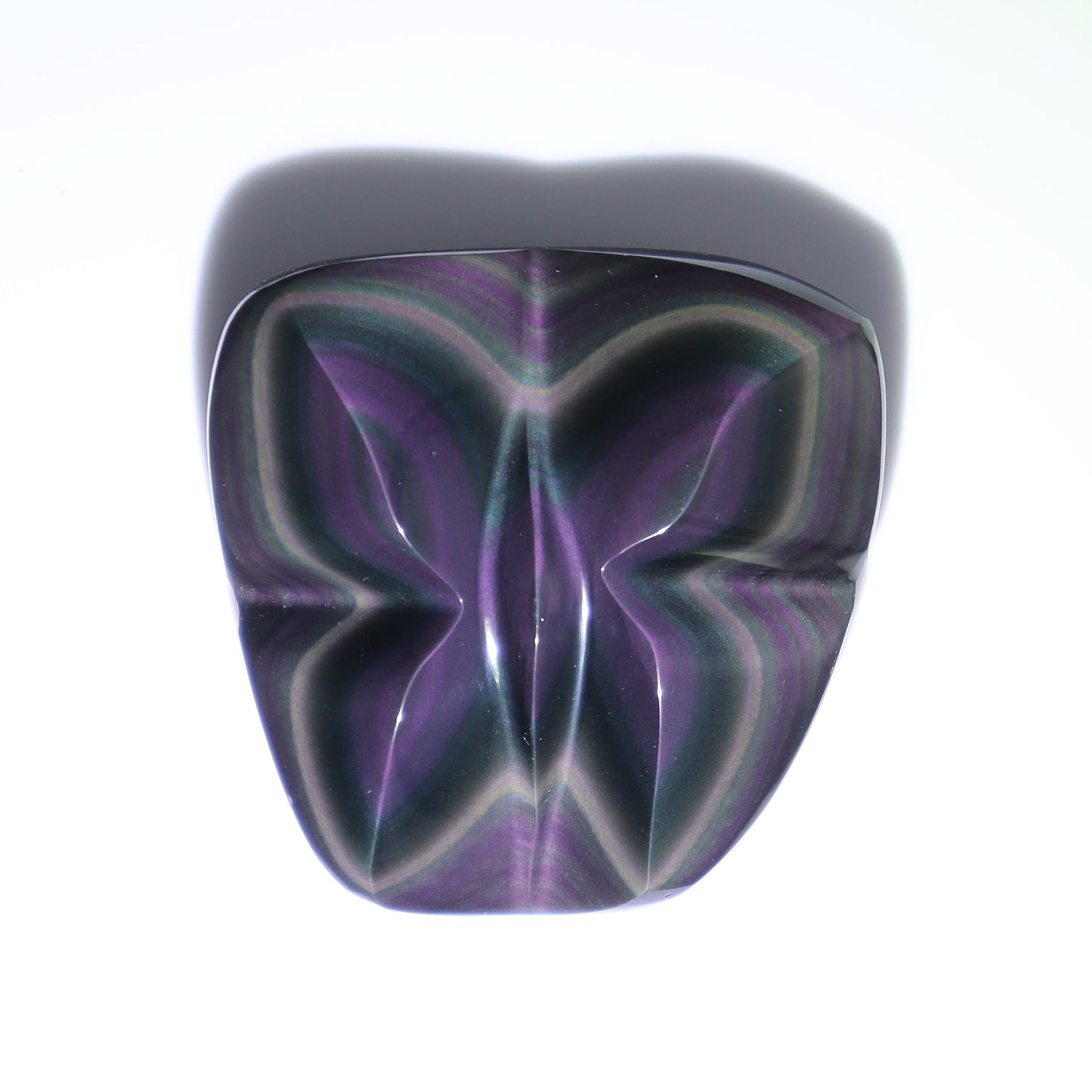 Rainbow Obsidian Butterflies Set of 8 - Expert Wholesale and Supplier of Wholesale Crystals & Bulk Gemstones, ["Butterflies","Butterfly","Mexico","Rainbow Obsidian"]