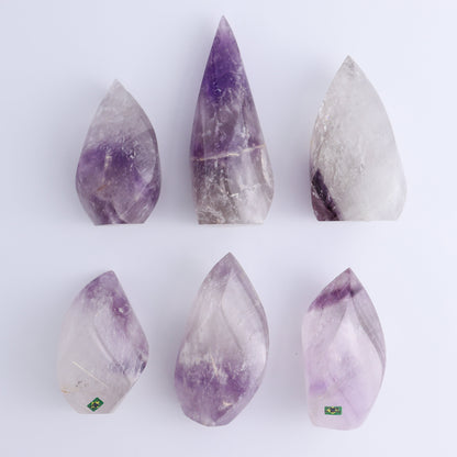 Amethyst Flames Set of 6 - Expert Wholesale and Supplier of Wholesale Crystals & Bulk Gemstones, ["Amethyst","Brazil","flames"]