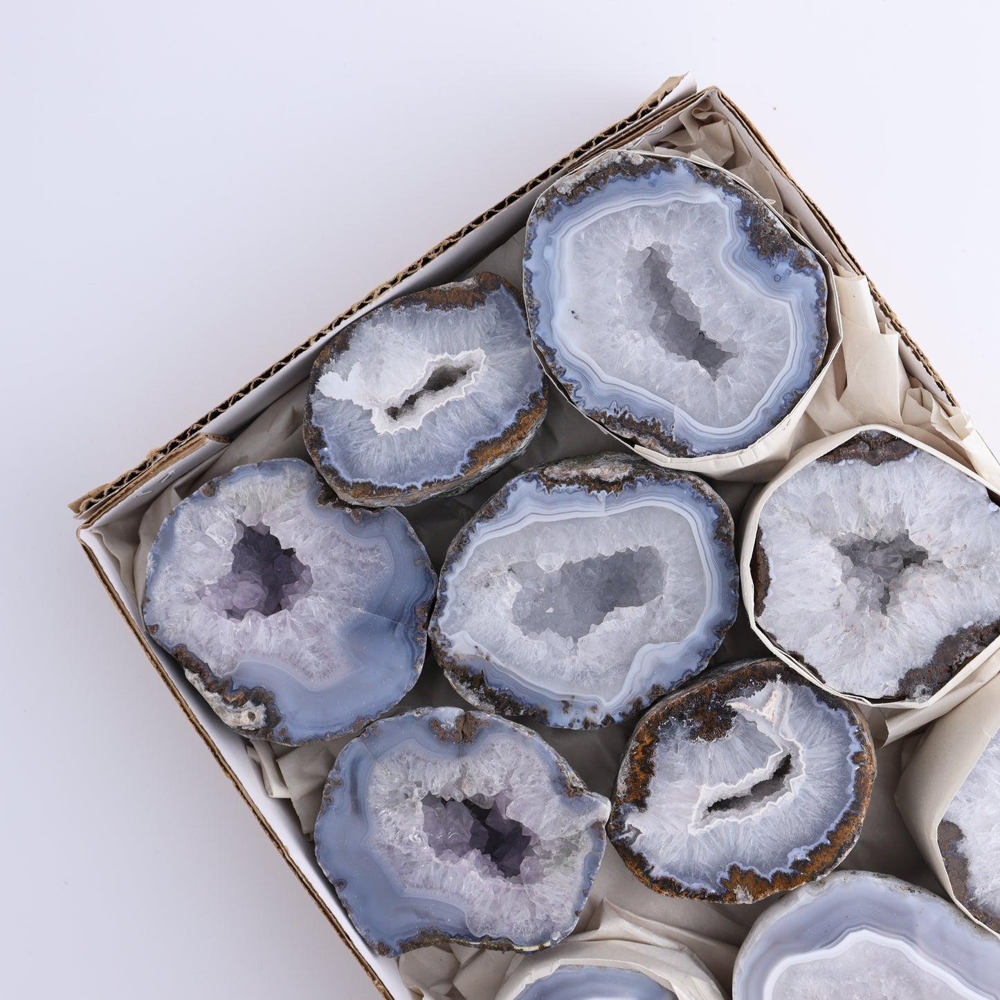 Las Choyas Geodes Set of 10 - Expert Wholesale and Supplier of Wholesale Crystals & Bulk Gemstones, ["Geodes","las choyas","Mexico"]