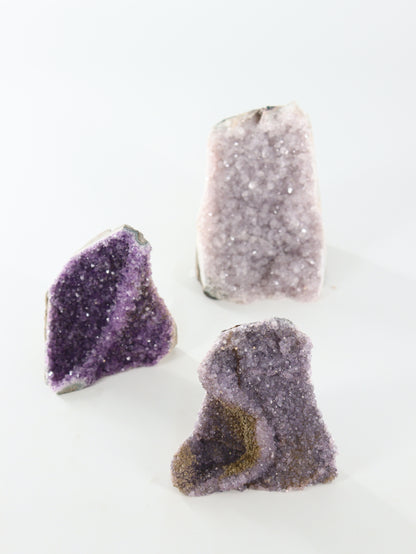 Amethyst Cut Base Set of 3 - Expert Wholesale and Supplier of Wholesale Crystals & Bulk Gemstones, []
