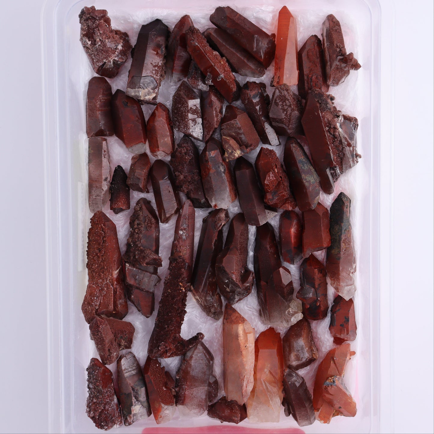 Quartz Hematite Inclusions Flat from Morocco - Expert Wholesale and Supplier of Wholesale Crystals & Bulk Gemstones, ["Flats","Hematite","Morocco","Quartz","Quartz Hematite"]