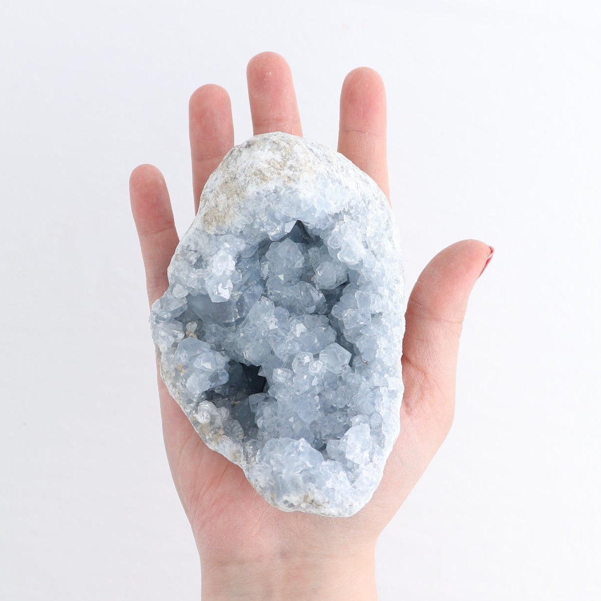Celestite Clusters Set of 4