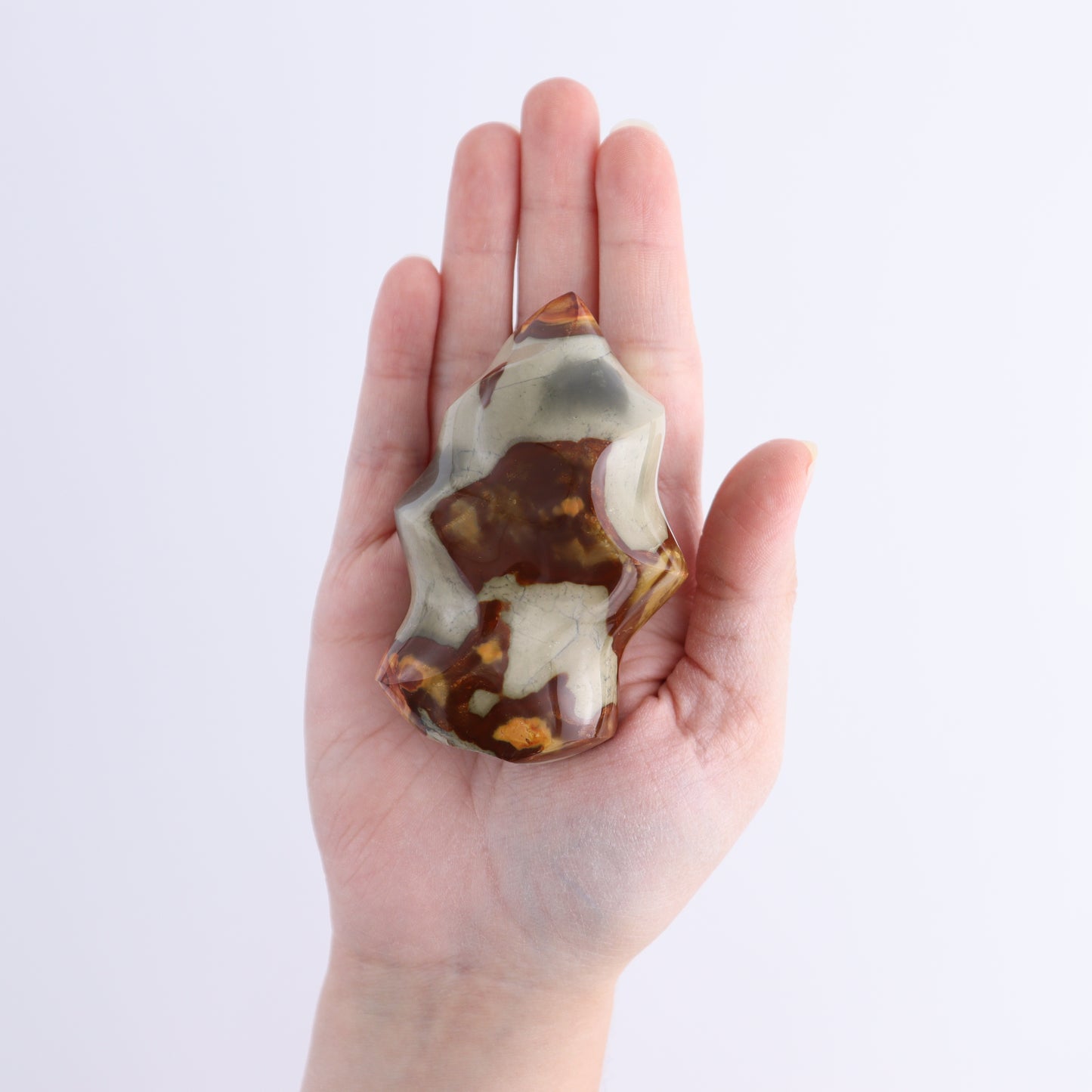 Polychrome Jasper Flames Set of 5 - Expert Wholesale and Supplier of Wholesale Crystals & Bulk Gemstones, ["close_30","jasper","Madagascar","Polychrome Jasper"]