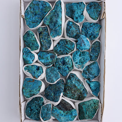 Chrysocolla Roughs Flat - Expert Wholesale and Supplier of Wholesale Crystals & Bulk Gemstones, ["Chrysocolla","Flats","Freeforms","Peru","Rough"]