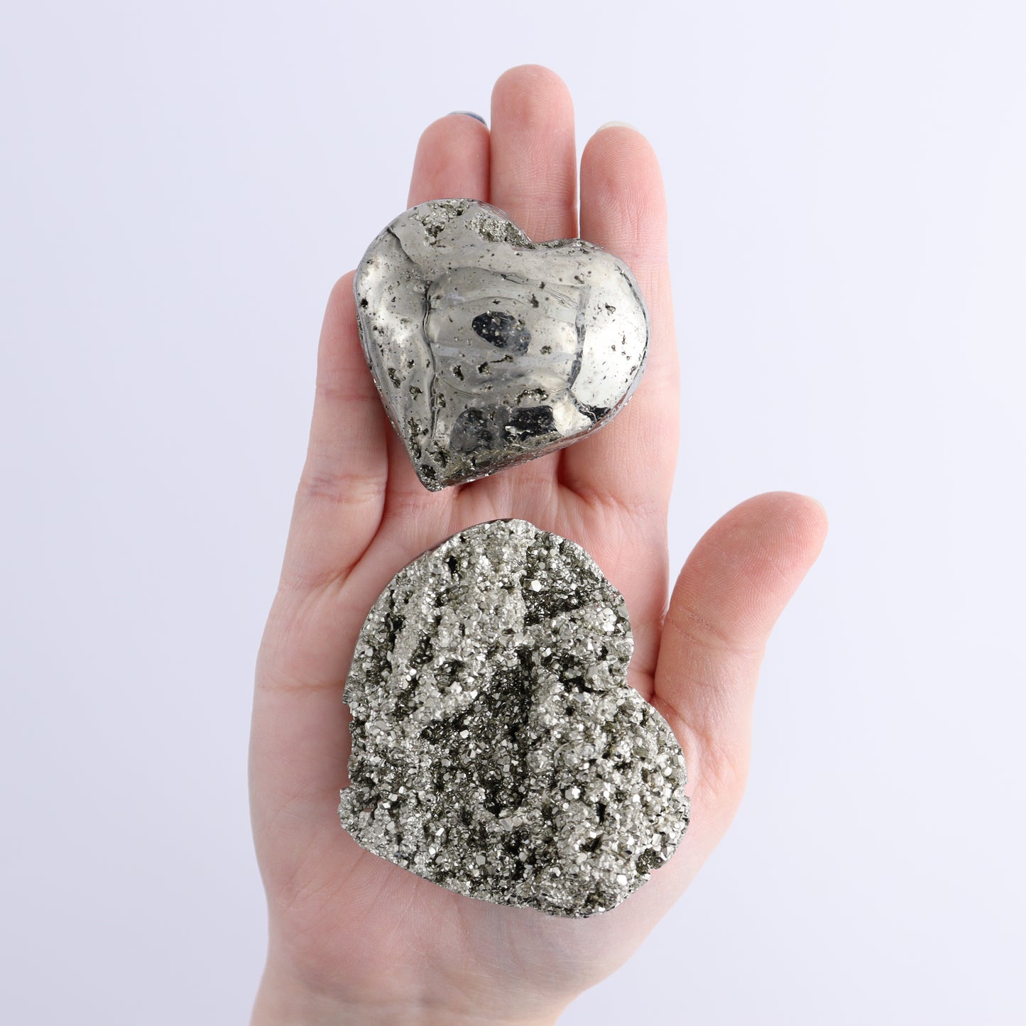 Pyrite Hearts Set of 9 - Expert Wholesale and Supplier of Wholesale Crystals & Bulk Gemstones, ["Hearts","Peru","Pyrite"]