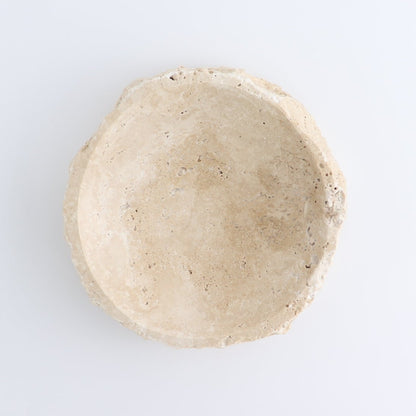 One Large Travertine Rustic Bowl
