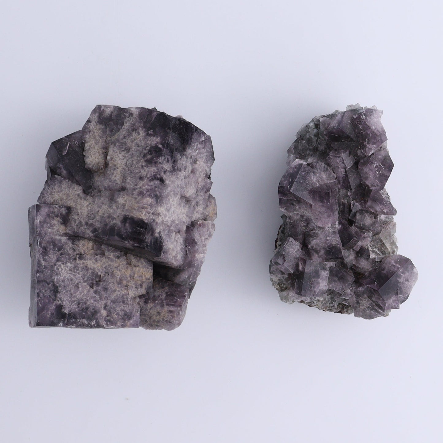 Purple Rain Pocket Fluorite Set of 4 - Expert Wholesale and Supplier of Wholesale Crystals & Bulk Gemstones, ["close_50","England","Fluorite","Purple Rain Pocket","Rough"]