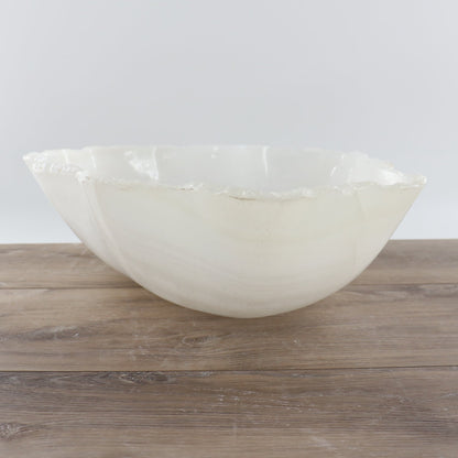 Mexican Onyx/Calcite Bowl 19"