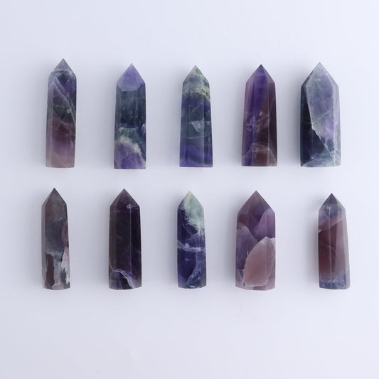 Lavender Fluorite Towers Set of 10