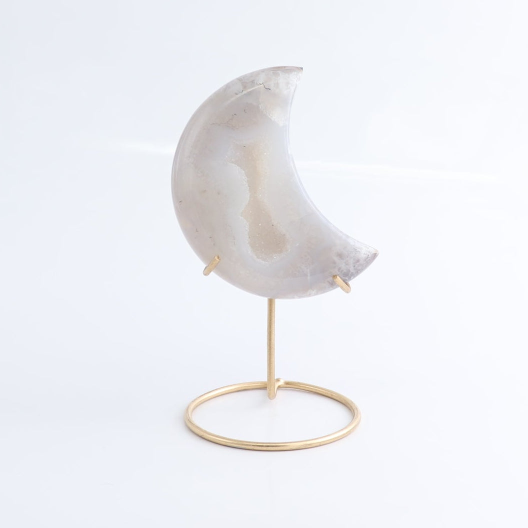 Agate Moons with Stand Set of 5 - Expert Wholesale and Supplier of Wholesale Crystals & Bulk Gemstones, ["Agate","Brazil","moons"]