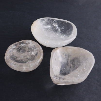 Quartz Bowls Set of 3 - Expert Wholesale and Supplier of Wholesale Crystals & Bulk Gemstones, ["Bowls","Quartz"]