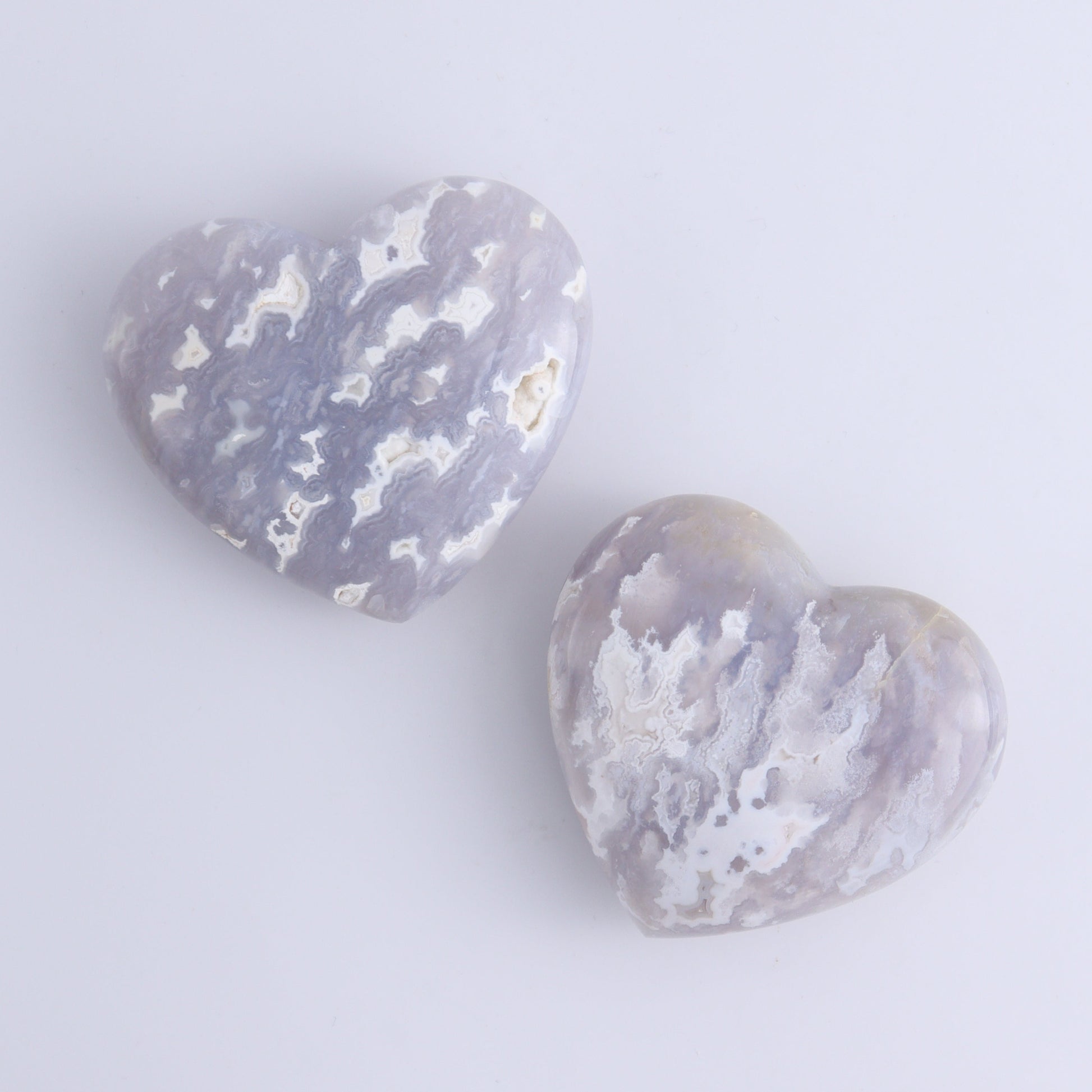 Agate Flames, Hearts, and a Sphere Set of 8 - Expert Wholesale and Supplier of Wholesale Crystals & Bulk Gemstones, ["Agate","Clouds","flames","Hearts","Spheres"]