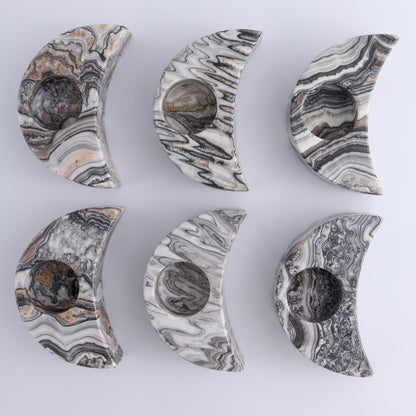 Onyx Moon Candle Holders Set of 6 - Expert Wholesale and Supplier of Wholesale Crystals & Bulk Gemstones, ["Candle Holder","Catalog Onyx","Mexico","moons","onyx"]