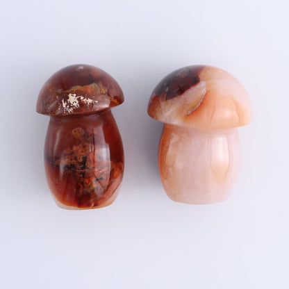 Carnelian Mushrooms Set of 9