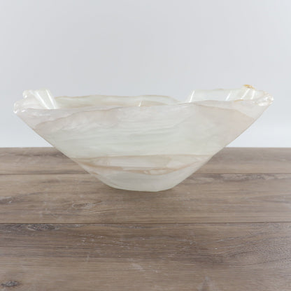 Mexican Onyx/Calcite Bowl 15"