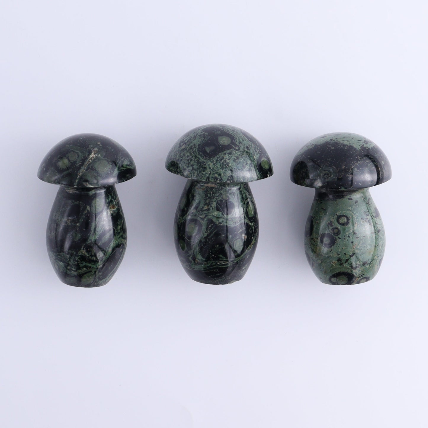 Kambaba Jasper Mushrooms Set of 7 - Expert Wholesale and Supplier of Wholesale Crystals & Bulk Gemstones, ["Kambaba Jasper","Madagascar","Mushrooms"]