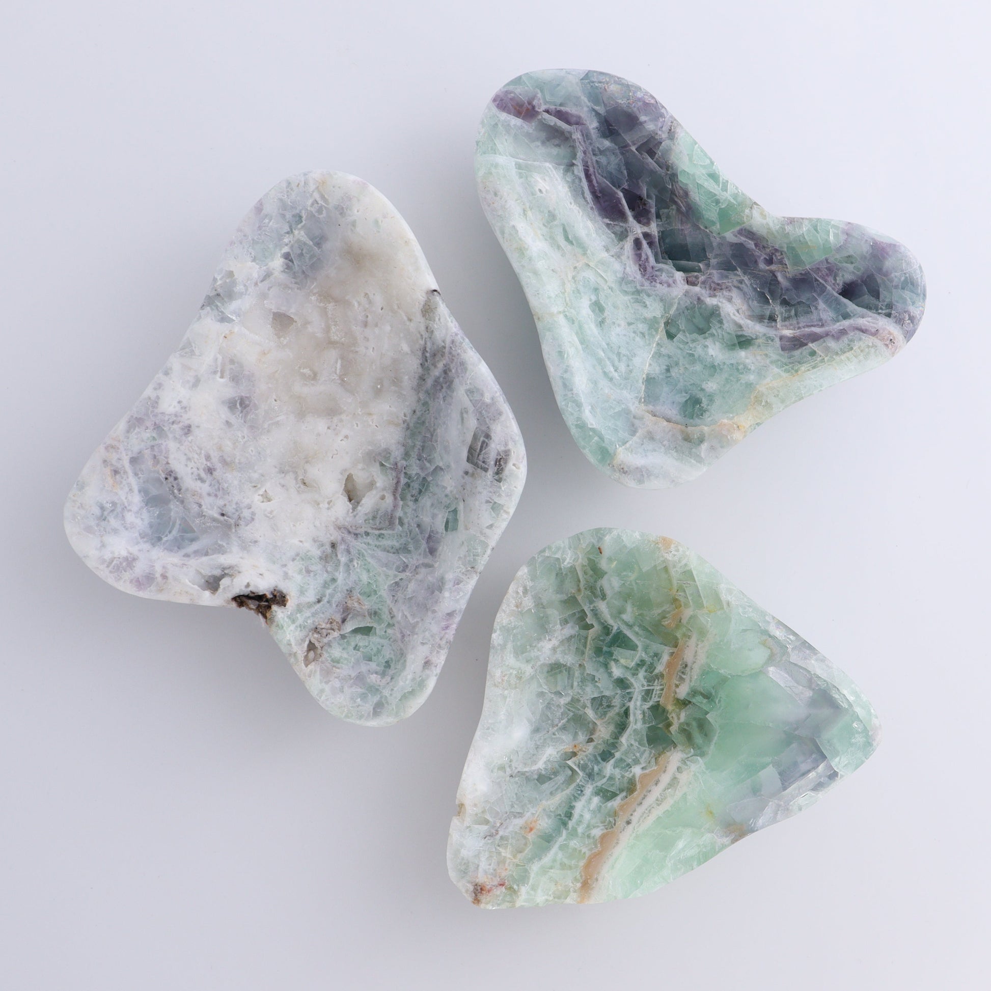 Fluorite Bowls Set of 3 - Expert Wholesale and Supplier of Wholesale Crystals & Bulk Gemstones, ["Bowls","Fluorite","Mexico"]