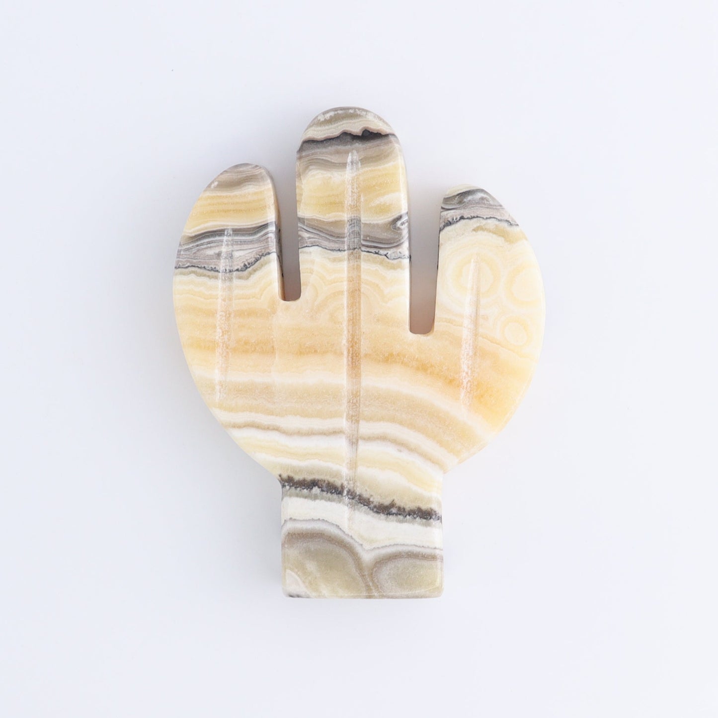 One Cactus Mexican Onyx/Calcite Yellow Zebra 12 cm - Expert Wholesale and Supplier of Wholesale Crystals & Bulk Gemstones, ["Cactus","Calcite","Catalog Onyx","Mexico","onyx"]