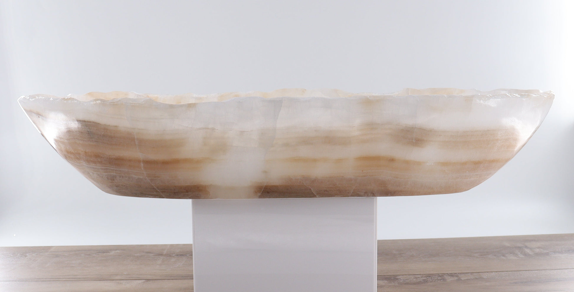 Mexican Onyx/Calcite Canoe Bowl - Expert Wholesale and Supplier of Wholesale Crystals & Bulk Gemstones, ["Bowls","Calcite","canoe","Mexico","onyx"]