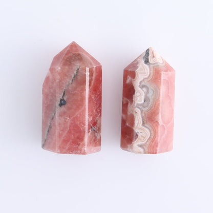 Rhodochrosite Towers Set of 7
