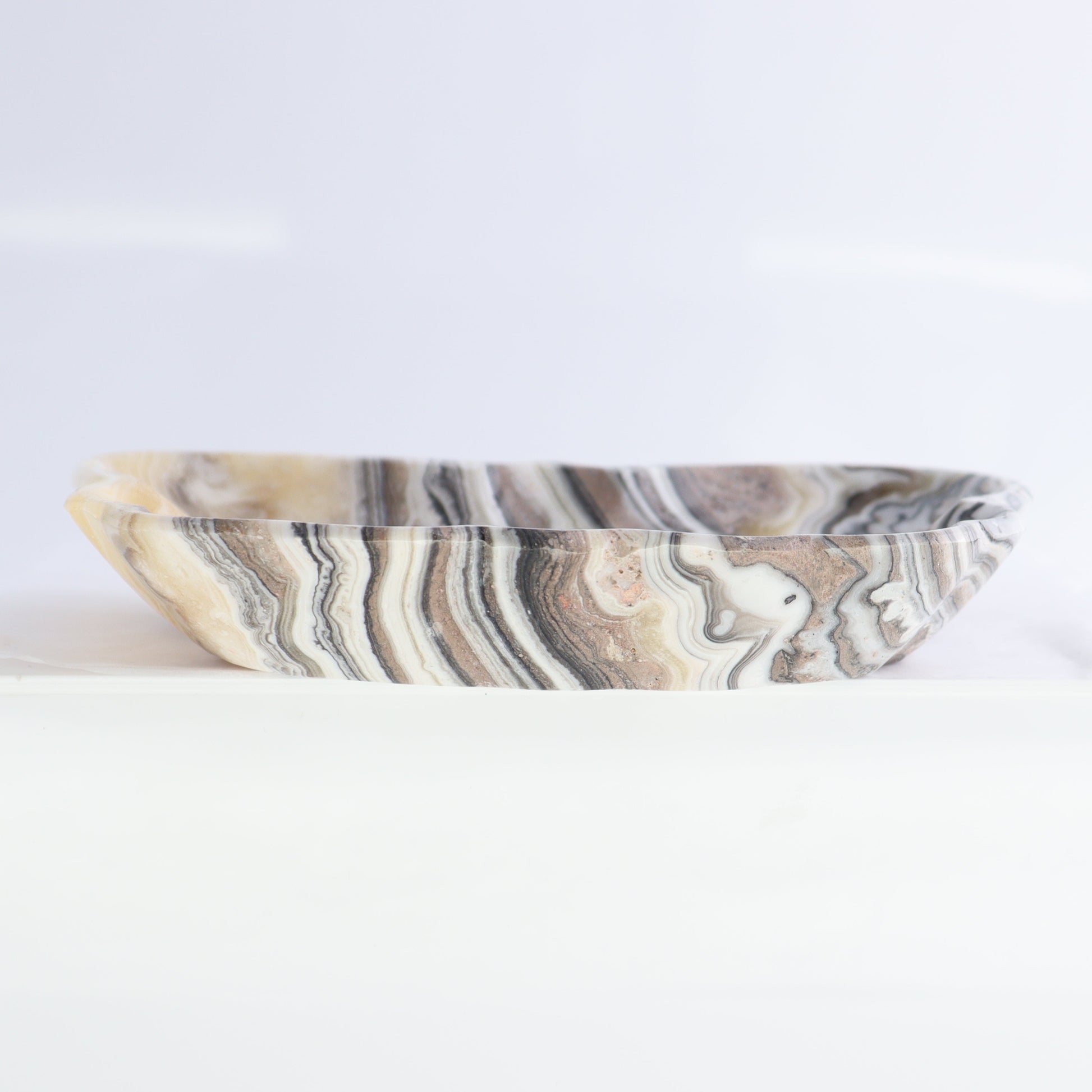 Zebra Onyx Butterfly Bowls Set of 6 - Expert Wholesale and Supplier of Wholesale Crystals & Bulk Gemstones, ["Bowls","Mexico","onyx"]