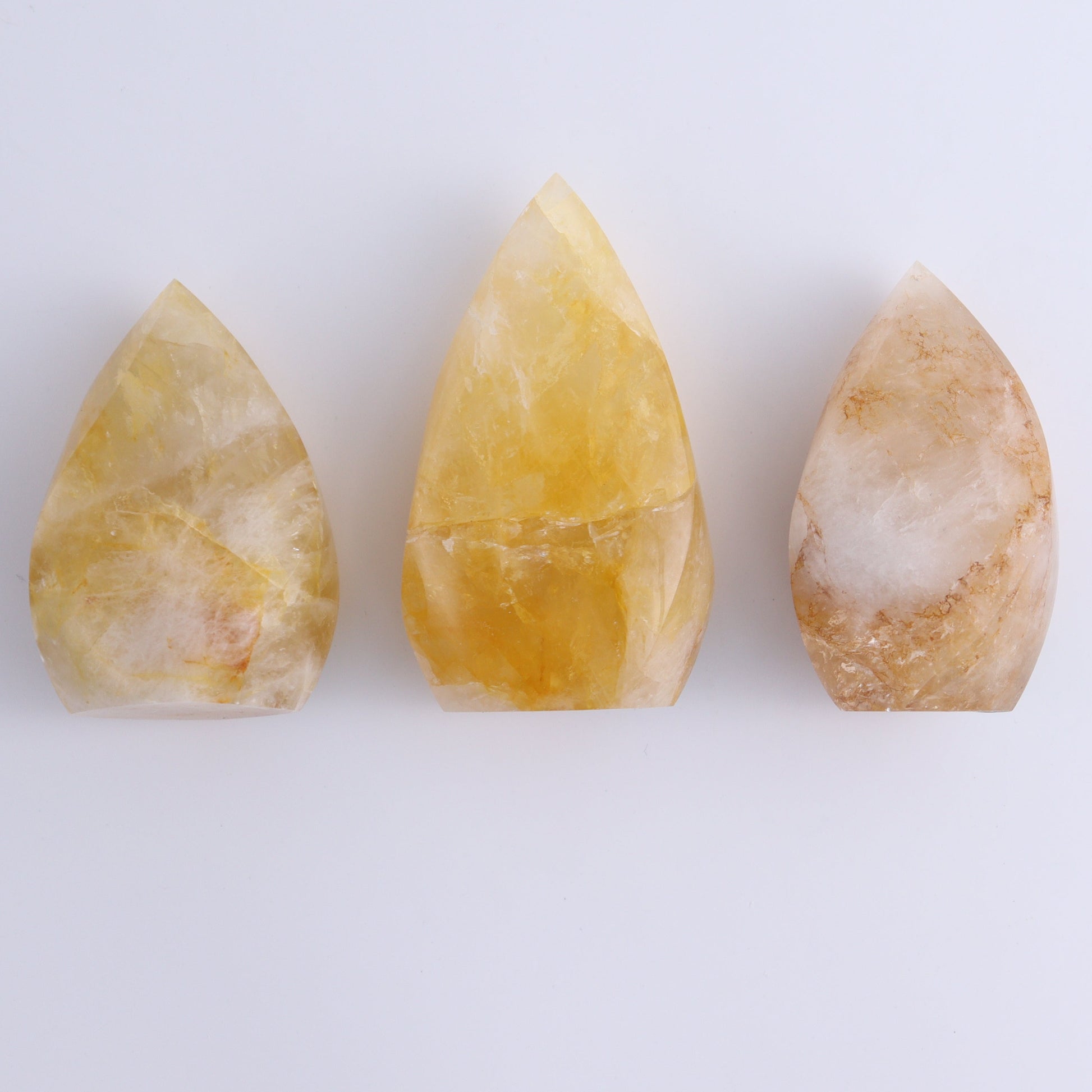 Golden Healer Flames Set of 6 - Expert Wholesale and Supplier of Wholesale Crystals & Bulk Gemstones, ["Brazil","flames","Golden Healer"]