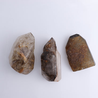 Quartz Freeform Set of 3 - Expert Wholesale and Supplier of Wholesale Crystals & Bulk Gemstones, ["Freeform","Madagascar","Quartz"]