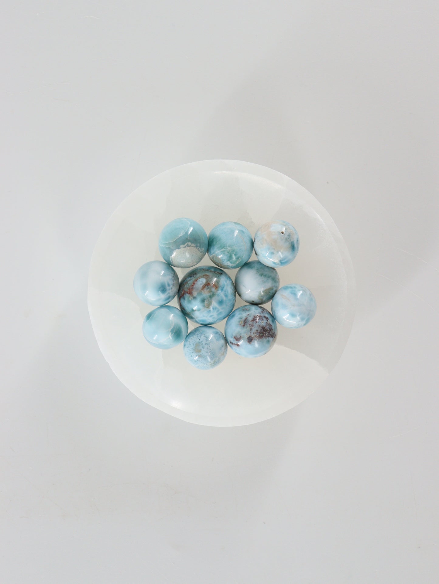 Larimar Mini Spheres Set of 10