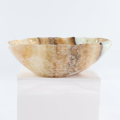 Mexican Onyx/Calcite Bowl 10"