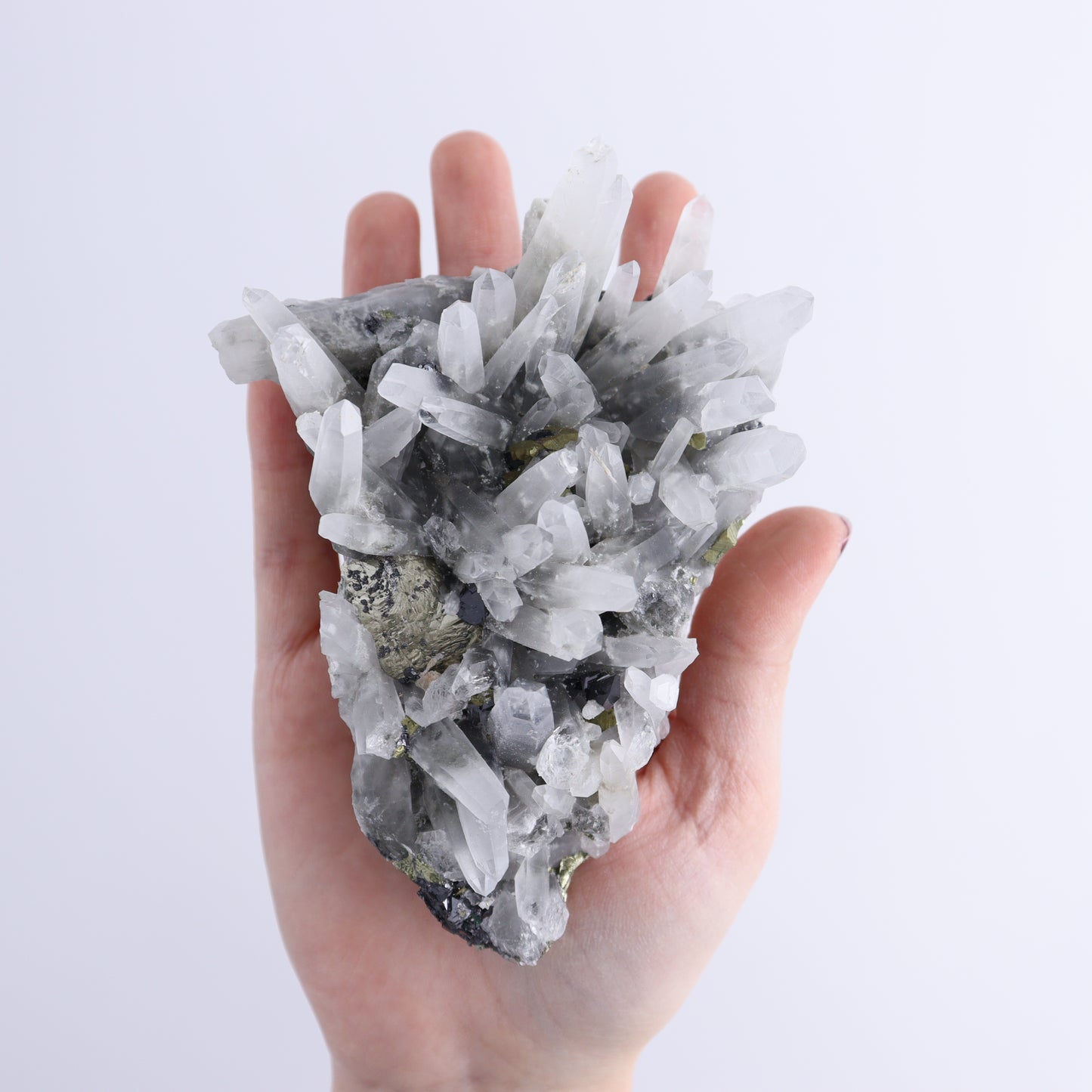 Quartz on Pyrite Set of 12 - Expert Wholesale and Supplier of Wholesale Crystals & Bulk Gemstones, ["Pyrite","Quartz"]