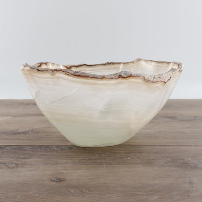 Mexican Onyx/Calcite Bowl 12"