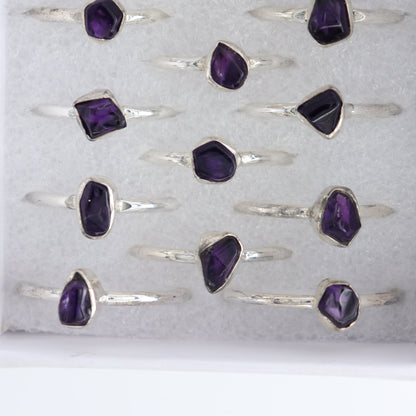 Amethyst Rings Set of 12