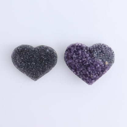 Amethyst Hearts Set of 8
