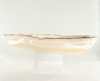 Onyx Canoe Bowl - Expert Wholesale and Supplier of Wholesale Crystals & Bulk Gemstones, ["Bowls","canoe","Mexico","onyx"]