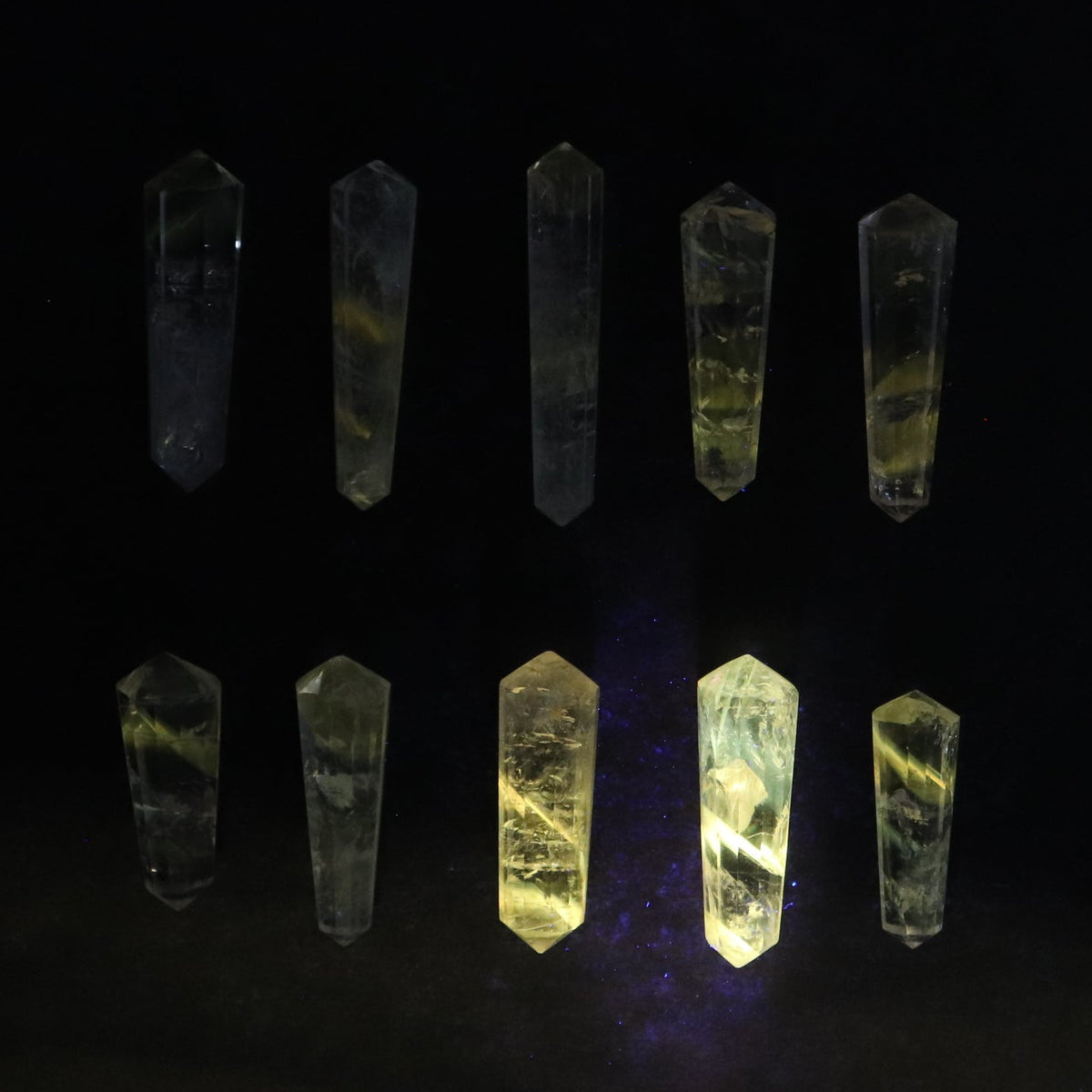 Powellite Amethyst UV Reactive Double Point Set of 10