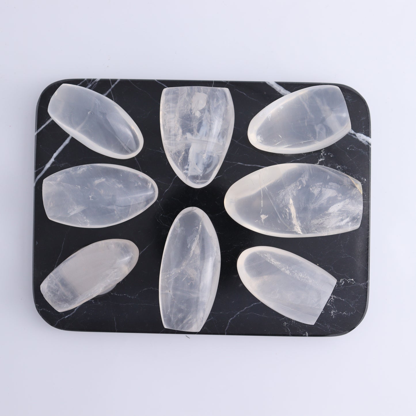 Girasol Quartz Freeform Set of 20 - Expert Wholesale and Supplier of Wholesale Crystals & Bulk Gemstones, ["Freeforms","Girasol Quartz","Madagascar","Quartz"]