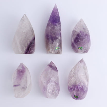 Amethyst Flames Set of 6 - Expert Wholesale and Supplier of Wholesale Crystals & Bulk Gemstones, ["Amethyst","Brazil","flames"]