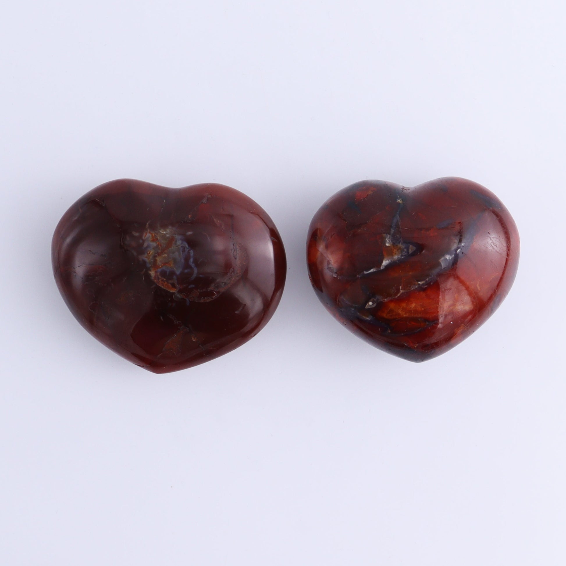 Carnelian Hearts Set of 6 - Expert Wholesale and Supplier of Wholesale Crystals & Bulk Gemstones, ["carnelian","Hearts","Madagascar"]