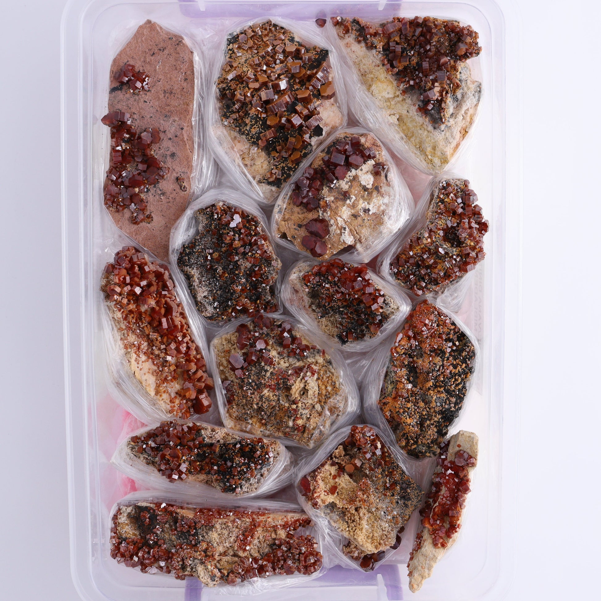 Vanadinite Flat from Morocco - Expert Wholesale and Supplier of Wholesale Crystals & Bulk Gemstones, ["Barite","Flats","Morocco"]