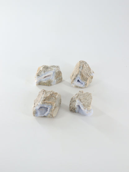 Blue Lace Agate Clusters Set of 4 - Expert Wholesale and Supplier of Wholesale Crystals & Bulk Gemstones, []