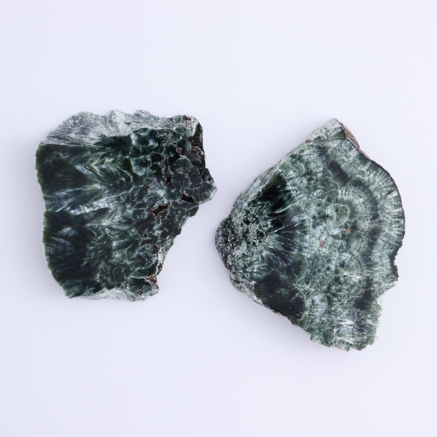 Seraphinite Slices Set of 6 - Expert Wholesale and Supplier of Wholesale Crystals & Bulk Gemstones, ["Russia","Seraphinite","Slices and Slabs"]