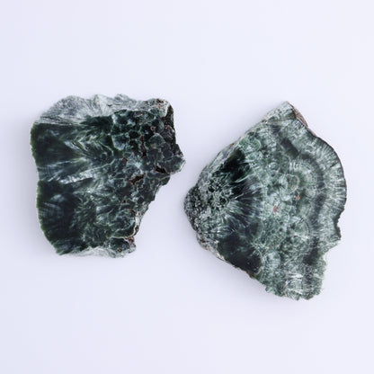 Seraphinite Slices Set of 6 - Expert Wholesale and Supplier of Wholesale Crystals & Bulk Gemstones, ["Russia","Seraphinite","Slices and Slabs"]