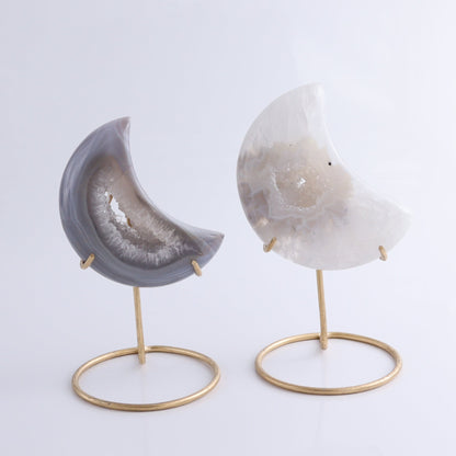 Agate Moons with Stand Set of 6 - Expert Wholesale and Supplier of Wholesale Crystals & Bulk Gemstones, ["Agate","Brazil","moons"]
