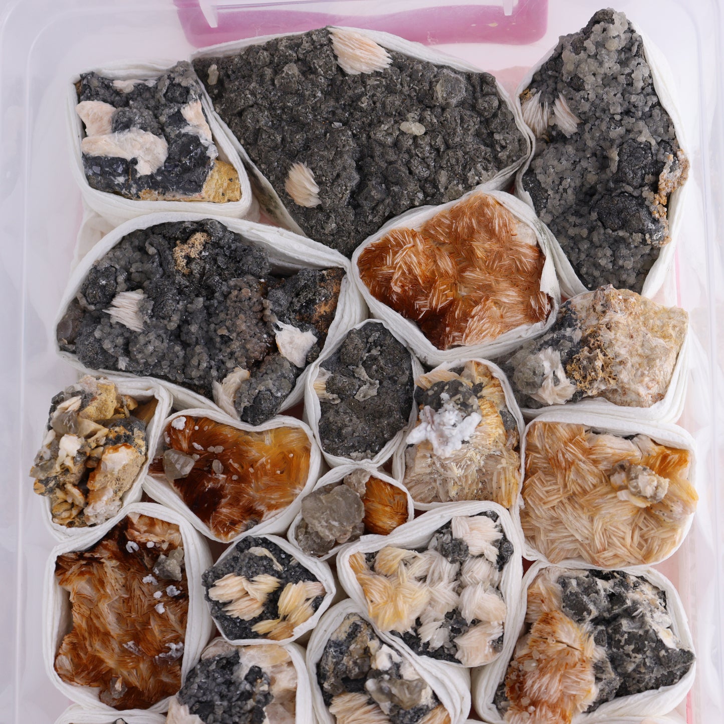 Cerussite Barite from Morocco Flat - Expert Wholesale and Supplier of Wholesale Crystals & Bulk Gemstones, ["Cerussite Barite","close_70","Flats","Morocco"]