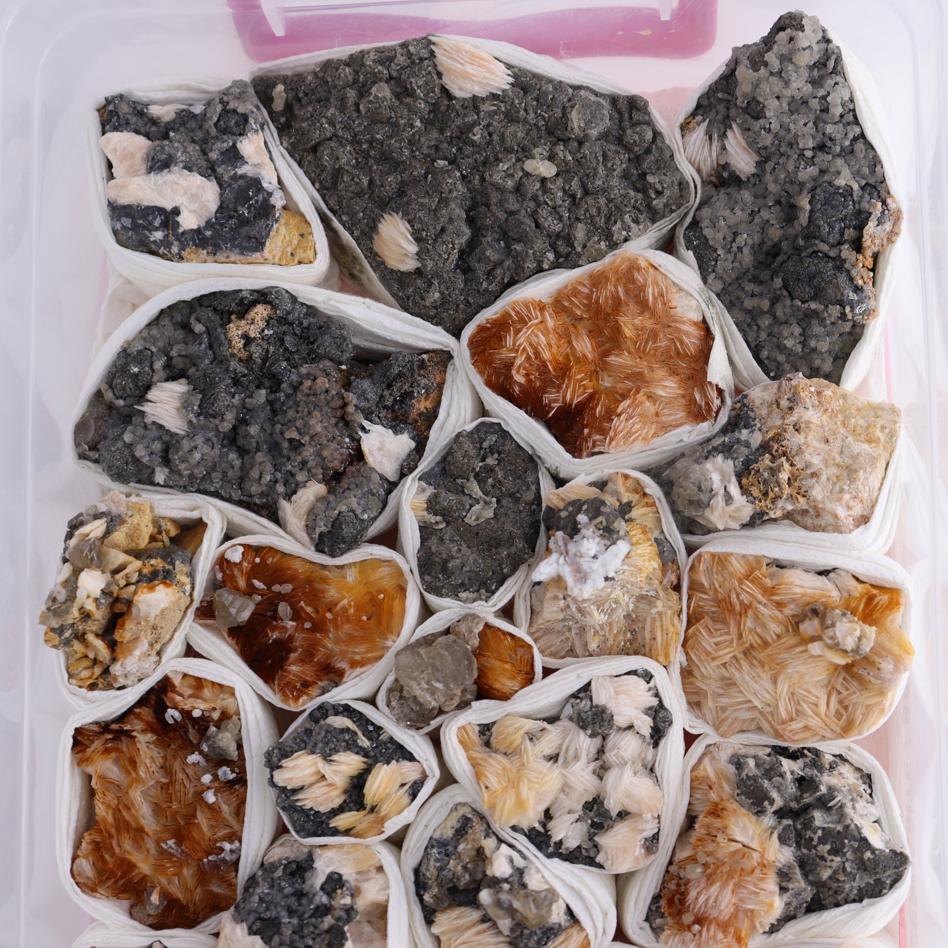 Cerussite Barite from Morocco Flat - Expert Wholesale and Supplier of Wholesale Crystals & Bulk Gemstones, ["Cerussite Barite","close_70","Flats","Morocco"]