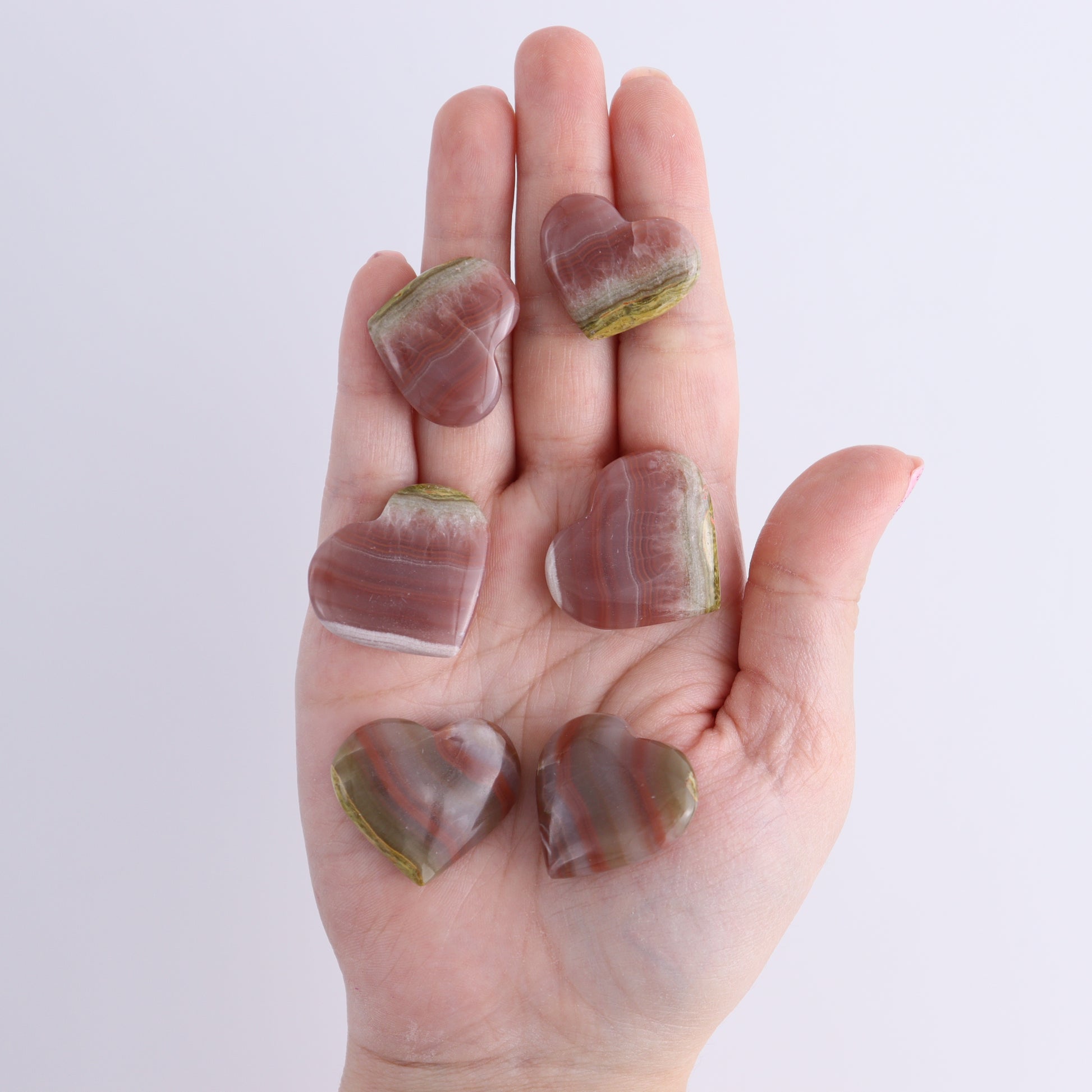 One Rose Calcite Little Heart - Expert Wholesale and Supplier of Wholesale Crystals & Bulk Gemstones, ["Calcite","Hearts","Pakistan","Rose Calcite"]