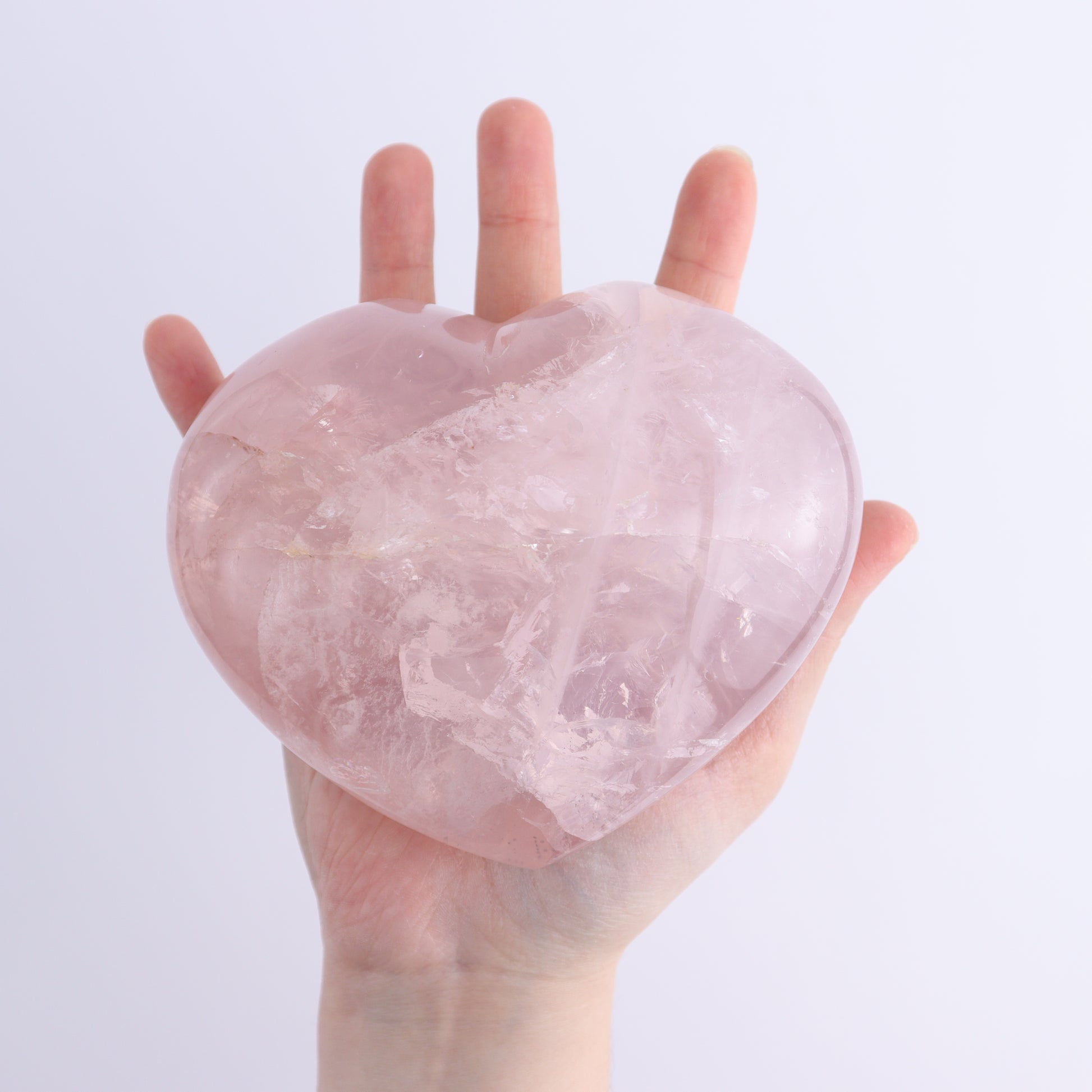 Rose Quartz Hearts Set of 2 - Expert Wholesale and Supplier of Wholesale Crystals & Bulk Gemstones, ["Hearts","Madagascar","Quartz","Rose Quartz"]