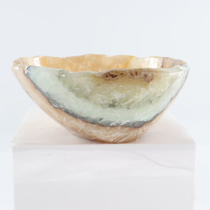 Mexican Onyx/Calcite Bowl 10"