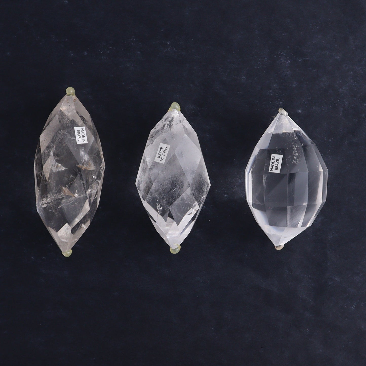 Quartz Faceted Double Points Set of 10 - Expert Wholesale and Supplier of Wholesale Crystals & Bulk Gemstones, ["Brazil","Clear Quartz","Mixed Carvings","Quartz"]