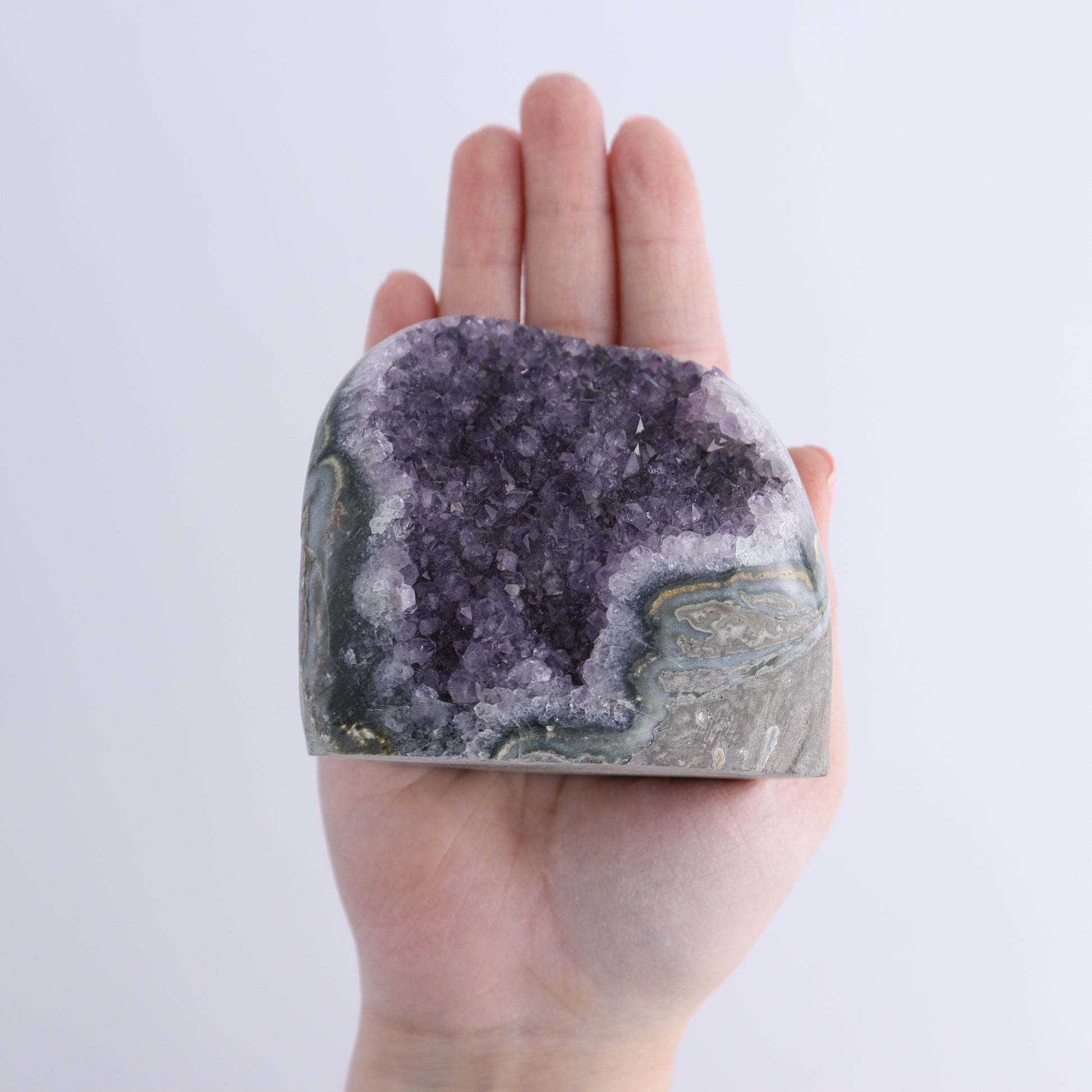 Uruguay Amethyst Cut Base Set of 6 - Expert Wholesale and Supplier of Wholesale Crystals & Bulk Gemstones, ["Amethyst","Cut Base","Uruguay"]